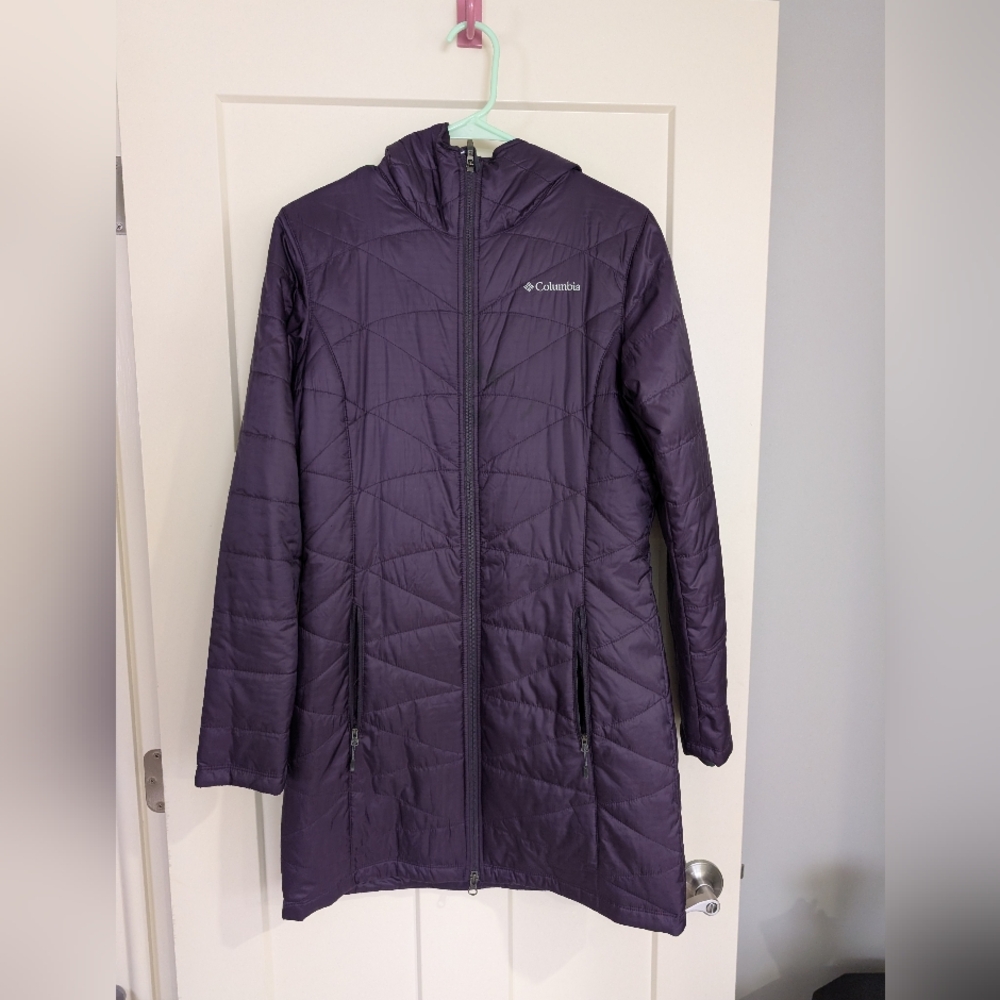Purple Columbia Mighty Lite Hooded Omni-Heat Jacket Size S Women's